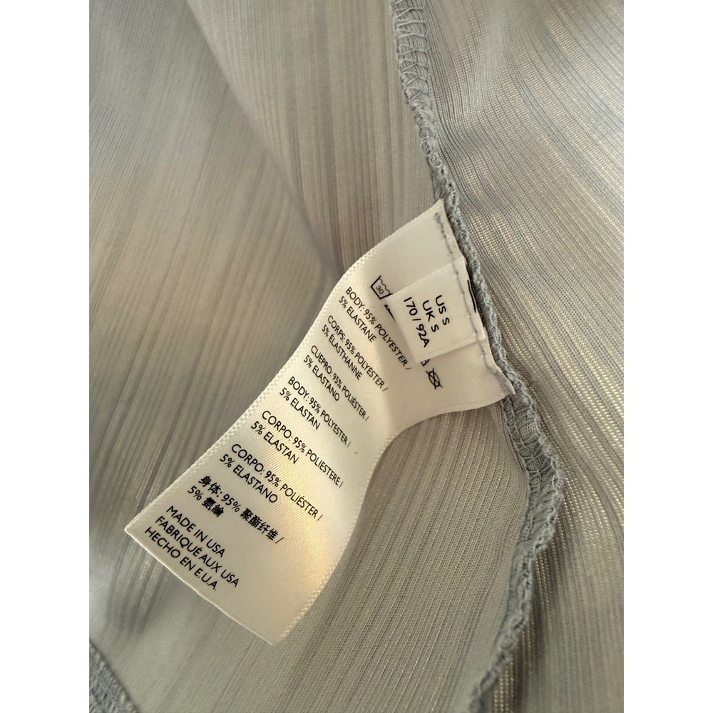 Intimately by Free People Gray Ribbed Racerback Loose Flowy Tank Top - Picture 2 of 6